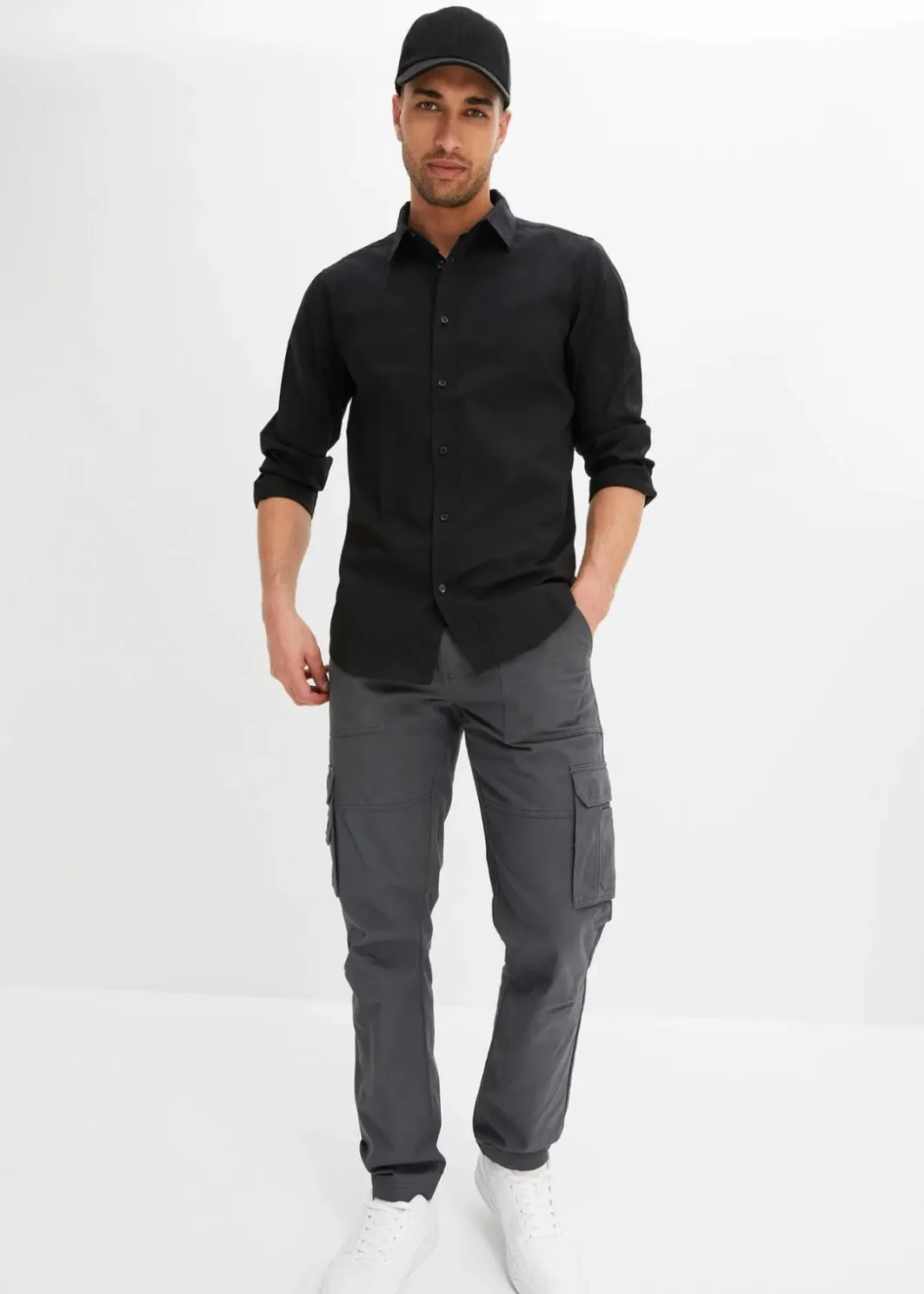 Clearance Business-Hemd mit Stretch, Slim Fit Herren Große Größen|Hemden