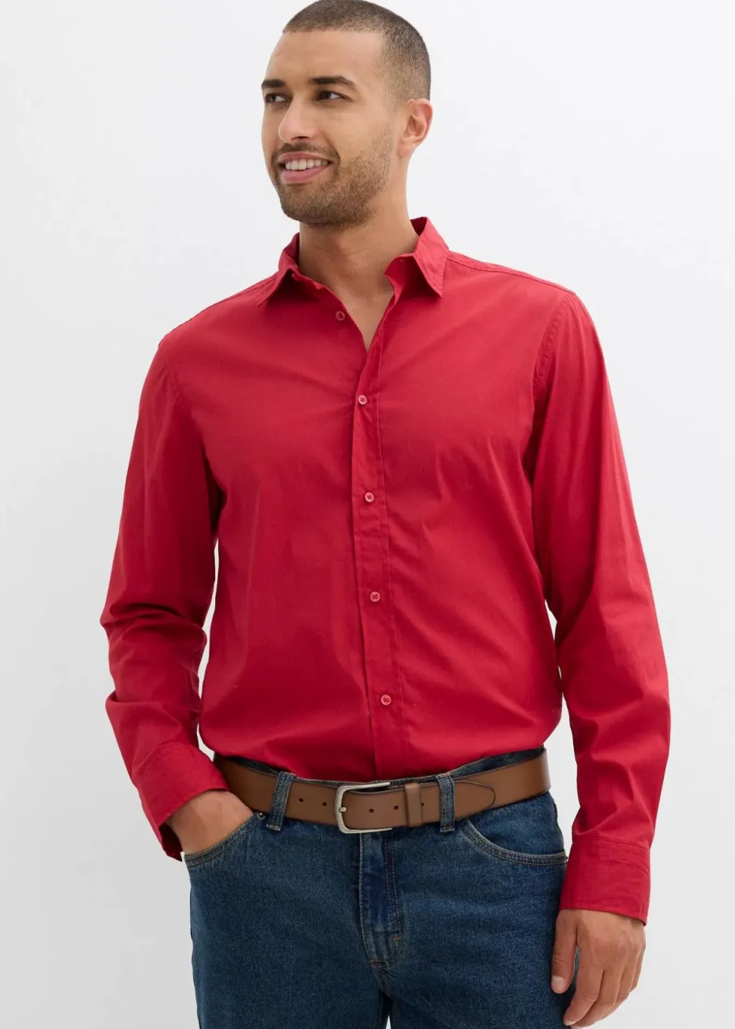 Clearance Business-Hemd mit Stretch, Slim Fit Herren Hemden|Große Größen