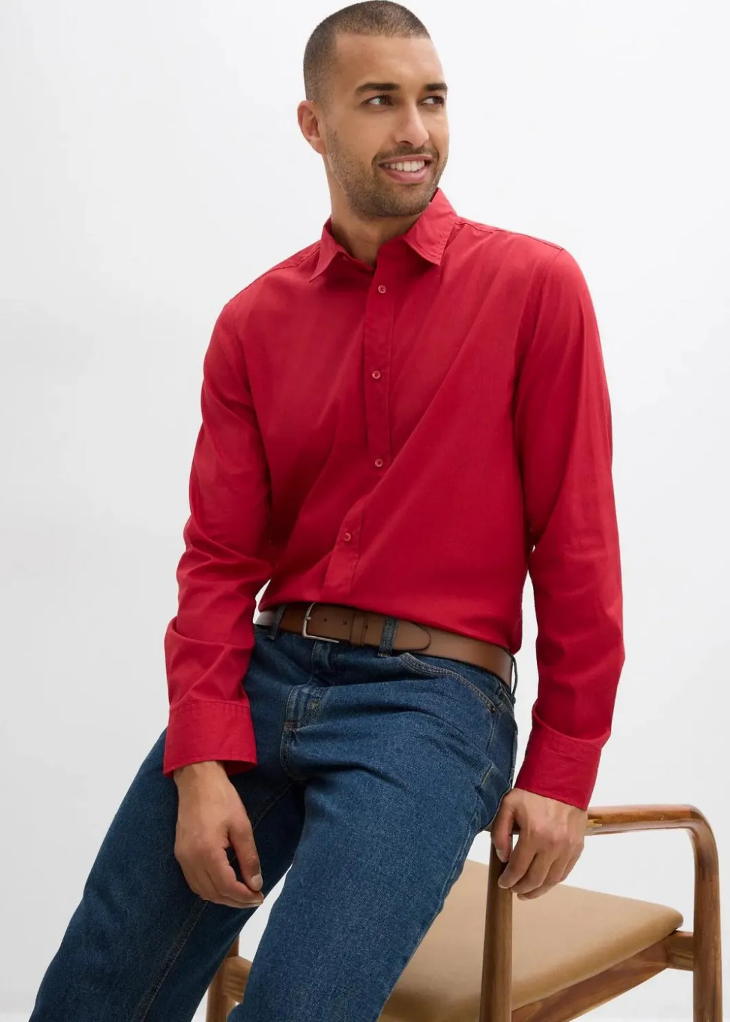 Clearance Business-Hemd mit Stretch, Slim Fit Herren Hemden|Große Größen