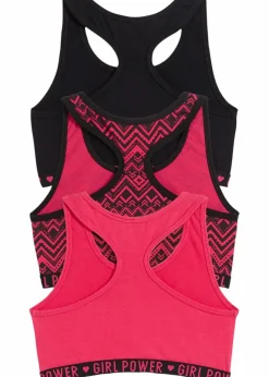 Kinder bonprix Mehrfachpacks|Mädchen·Unterwäsche|Bustier aus weicher Bio-Baumwolle (3er Pack)