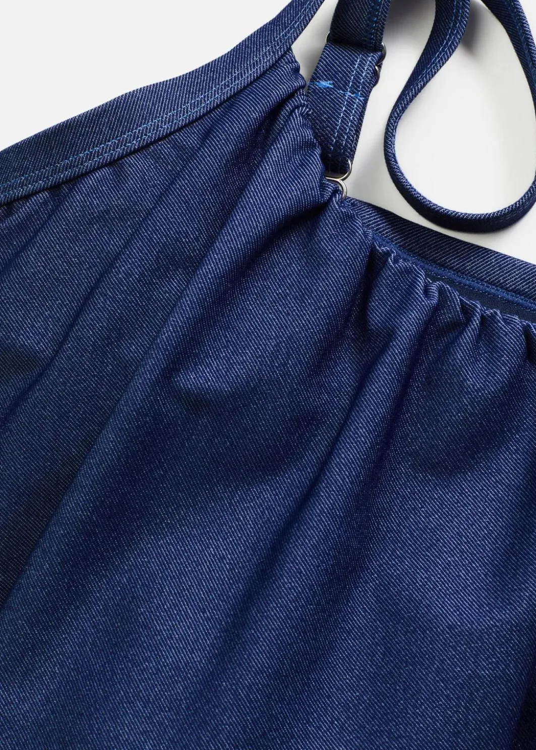 Damen bonprix Mix & Match|Bikinis|Bustier Bikini Oberteil in Jeansoptik
