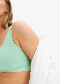 Damen bonprix Sportbekleidung|Nachhaltigere Materialien|Bustier mit Bio-Baumwolle (3er Pack)