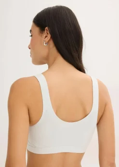 Damen bonprix Wäsche·Baumwollunterwäsche|Nachhaltigere Materialien|Bustier mit Bio-Baumwolle ​(3er Pack)