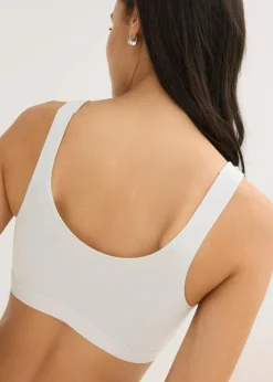 Damen bonprix Wäsche·Baumwollunterwäsche|Nachhaltigere Materialien|Bustier mit Bio-Baumwolle ​(3er Pack)
