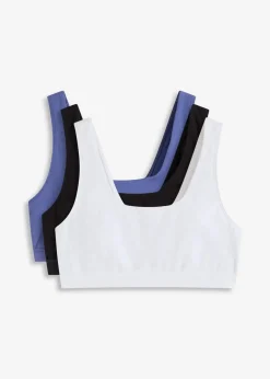 New Bustier mit Bio-Baumwolle (3er Pack) Damen Sportbekleidung|Nachhaltigere Materialien