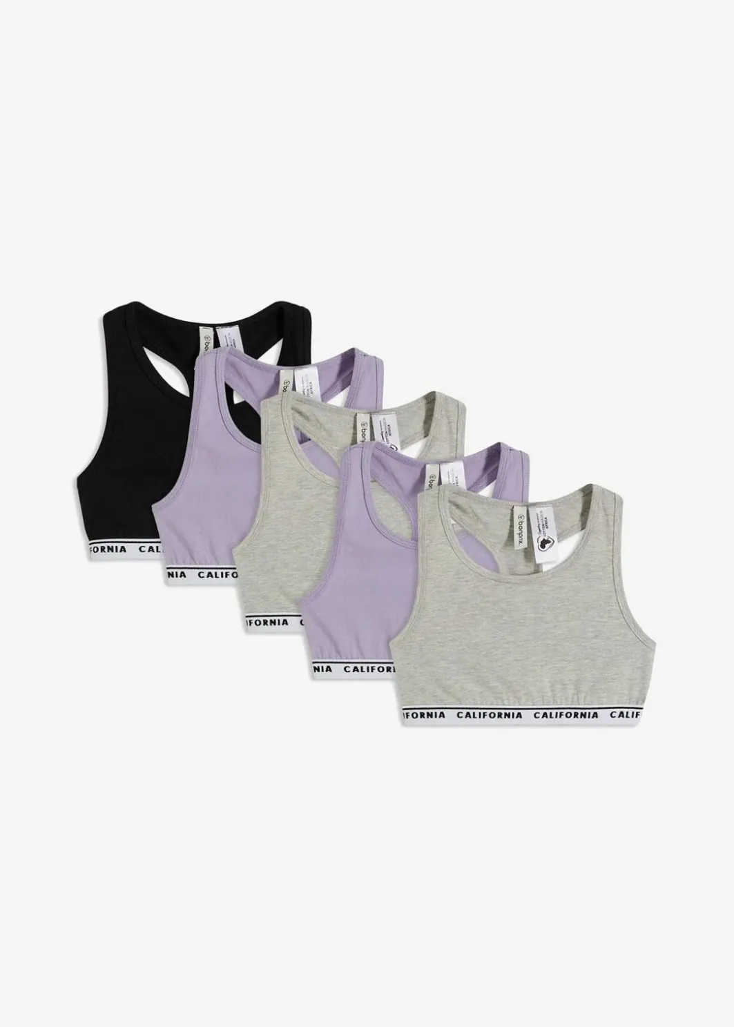 Kinder bonprix Mehrfachpacks|Mädchen·Unterwäsche|Bustier mit weicher Baumwolle (5er Pack)