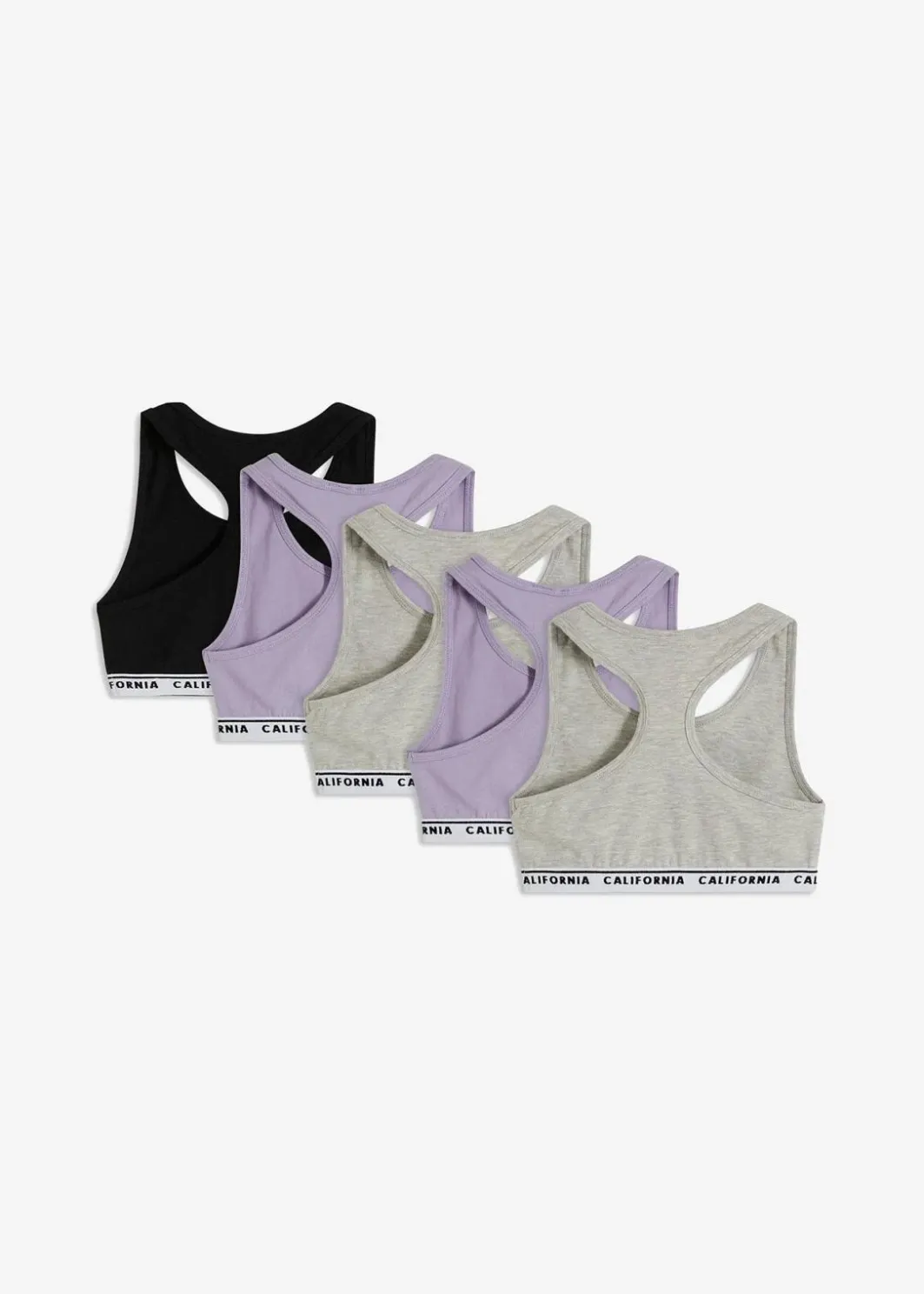 Kinder bonprix Mehrfachpacks|Mädchen·Unterwäsche|Bustier mit weicher Baumwolle (5er Pack)