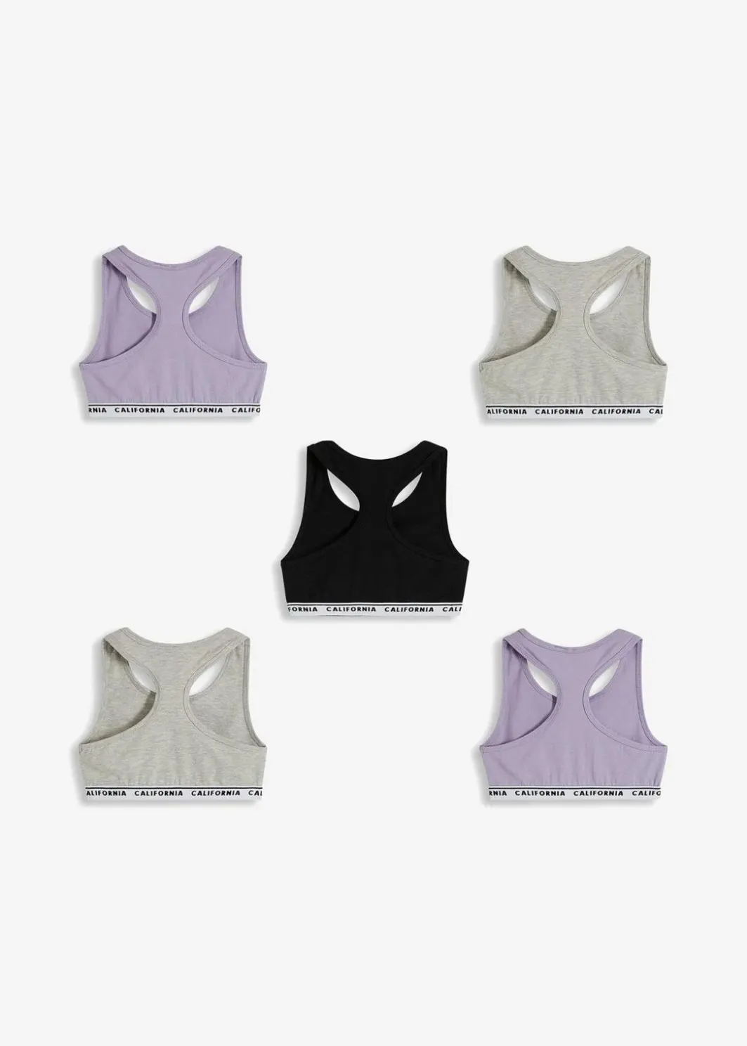 Kinder bonprix Mehrfachpacks|Mädchen·Unterwäsche|Bustier mit weicher Baumwolle (5er Pack)