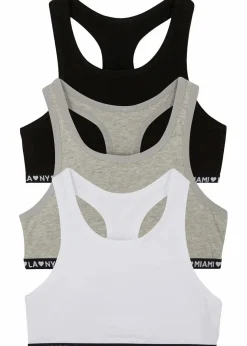 Kinder bonprix Mehrfachpacks|Mädchen·Unterwäsche|Bustier mit weicher Baumwolle (3er Pack)