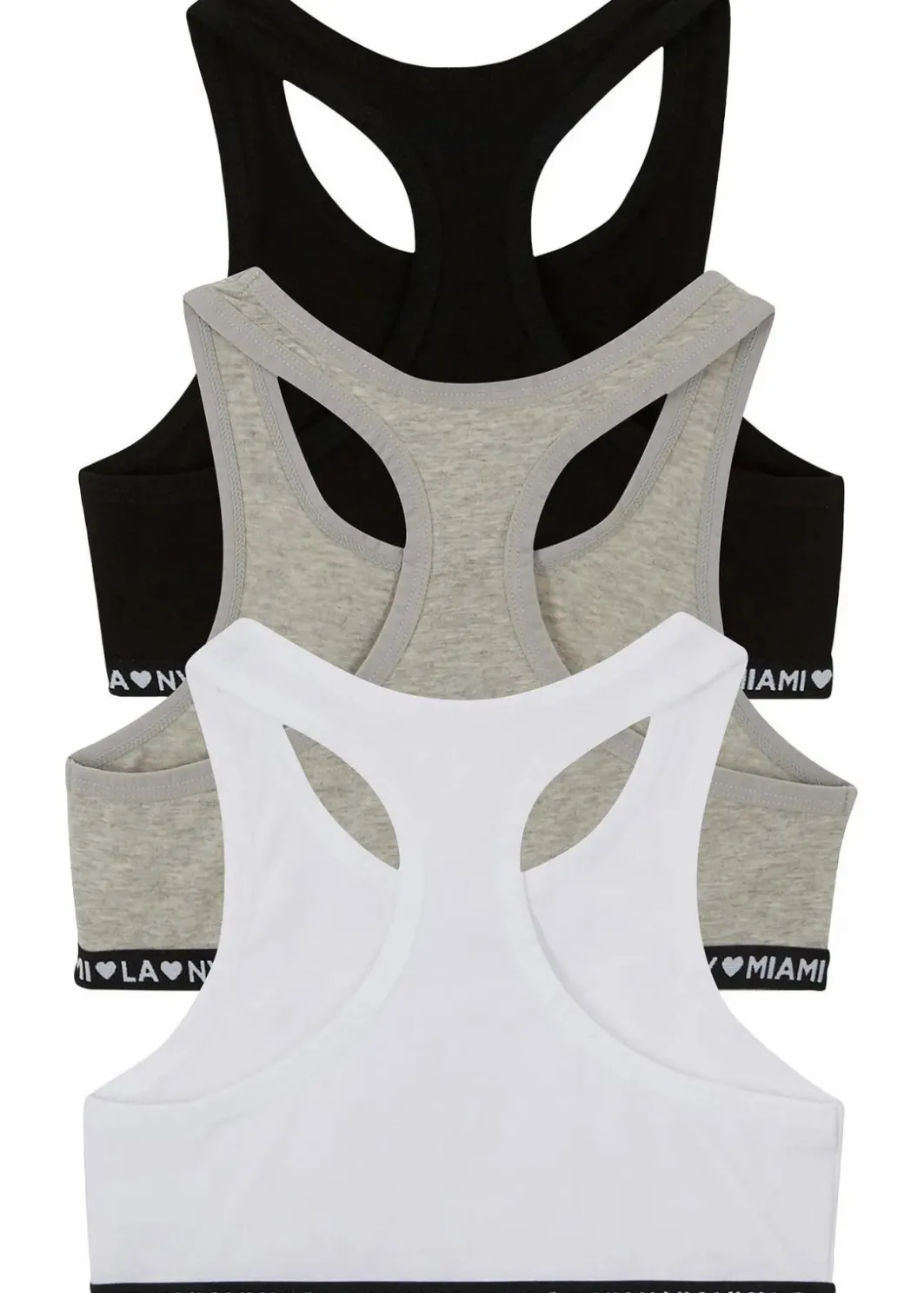 Kinder bonprix Mehrfachpacks|Mädchen·Unterwäsche|Bustier mit weicher Baumwolle (3er Pack)