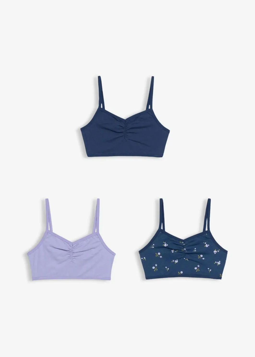Sale Bustier mit weicher Bio-Baumwolle (3er Pack) Kinder Mehrfachpacks|Mädchen·Unterwäsche