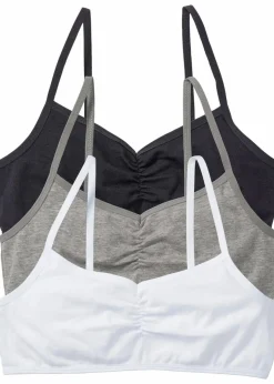 Best Bustier mit weicher Bio-Baumwolle (3er Pack) Kinder Mehrfachpacks|Mädchen·Unterwäsche