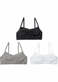 Best Bustier mit weicher Bio-Baumwolle (3er Pack) Kinder Mehrfachpacks|Mädchen·Unterwäsche