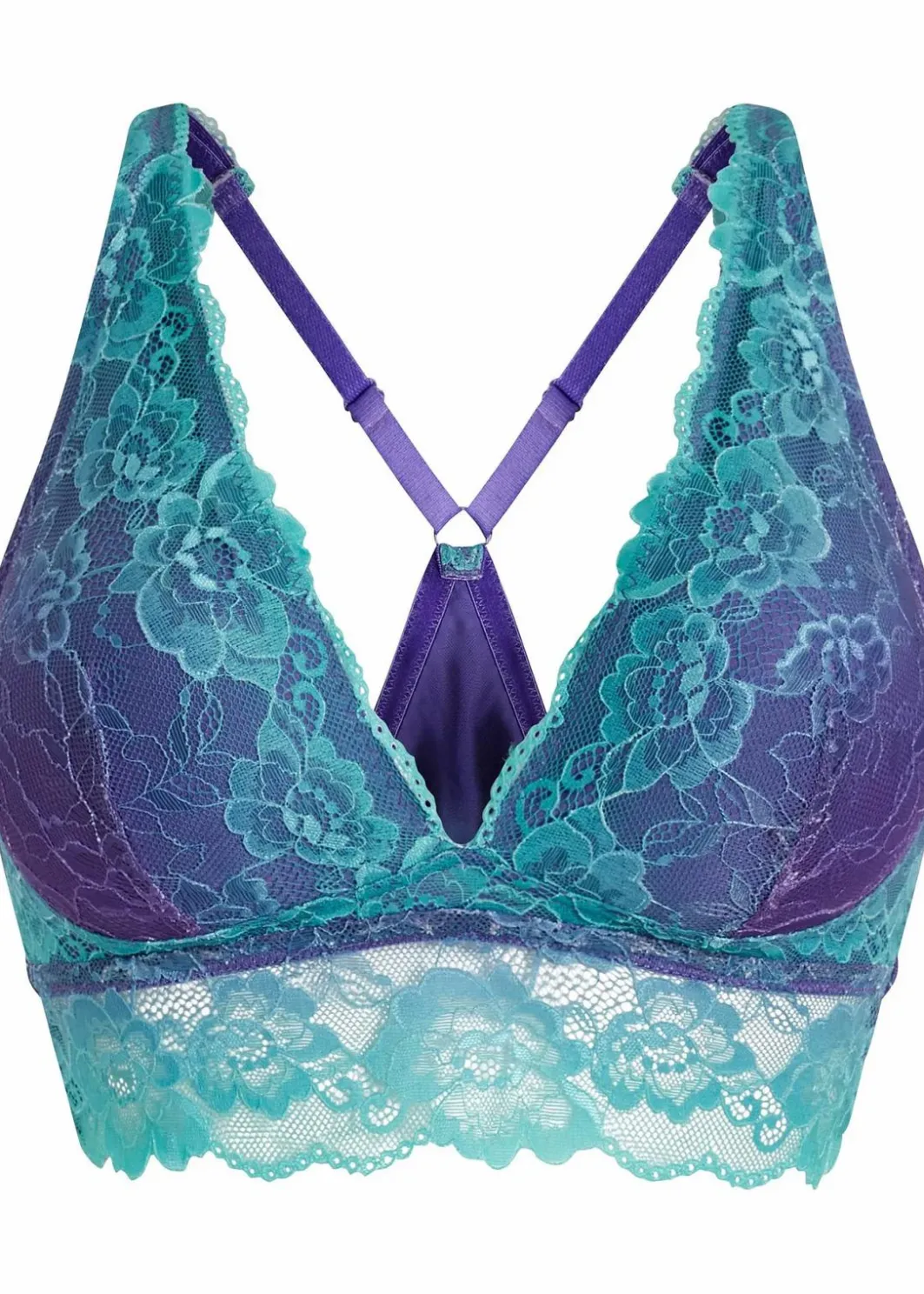 Damen bonprix Nachhaltigere Materialien|Bhs|Bustier mit zarter Spitze im Farbverlauf