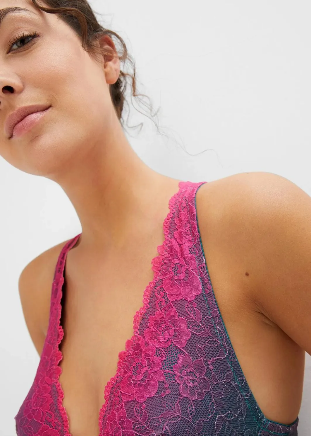 Online Bustier mit zarter Spitze im Farbverlauf Damen Nachhaltigere Materialien|Bhs