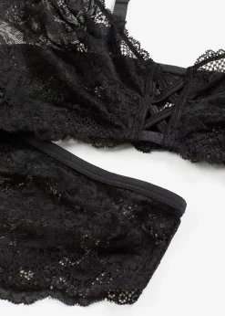 Damen bonprix Erotikwäsche|Bhs|Bustier und Brazil ouvert (2-tlg.Set)