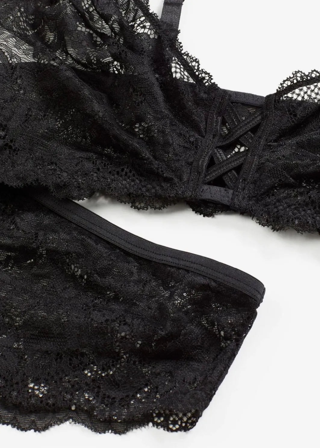 Damen bonprix Erotikwäsche|Bhs|Bustier und Brazil ouvert (2-tlg.Set)