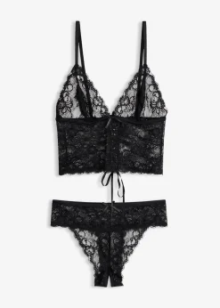 Online Bustier und String ouvert (2-tlg.Set) Damen Wäsche·Dessous|Wäsche·Erotikwäsche