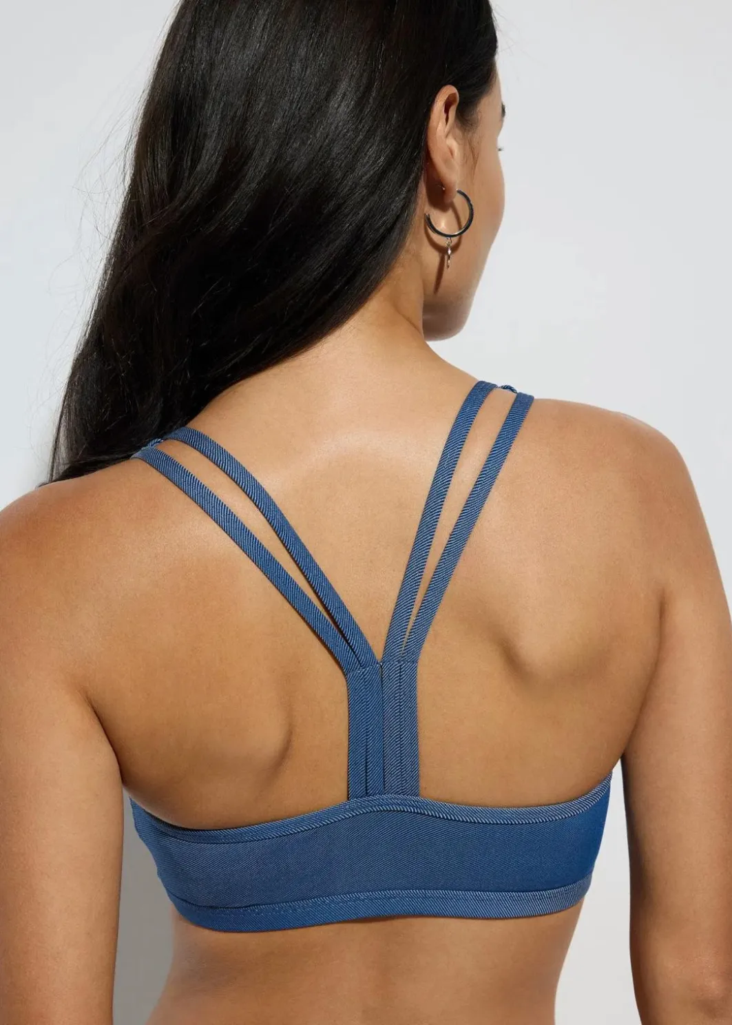 Discount Bustier-Bikini in Jeansoptik(2-tlg.Set) Damen Nachhaltigere Materialien|Bikinis