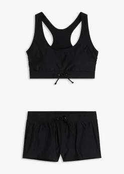 Bustier-Bikini mit Badeshorts (2-tlg.Set) Damen Nachhaltigere Materialien|Sport Bademode