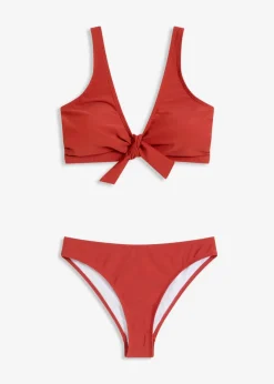 Damen bonprix Nachhaltigere Materialien|Bademode·Bikinis|Bustier-Bikini mit Bindeband (2-tlg.Set)