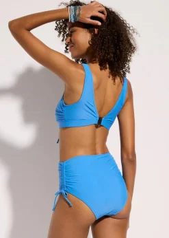 Damen bonprix Nachhaltigere Materialien|Bikinis|Bustier-Bikini mit Bindebändern (2-tlg.Set)