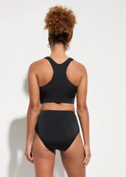 Damen bonprix Nachhaltigere Materialien|Bikinis|Bustier-Bikini mit Ringerrücken (2-tlg. Set)