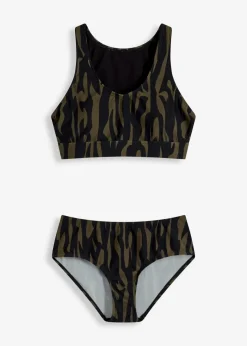 Damen bonprix Nachhaltigere Materialien|Bademode·Bikinis|Bustier-Bikini (2-tlg.Set)