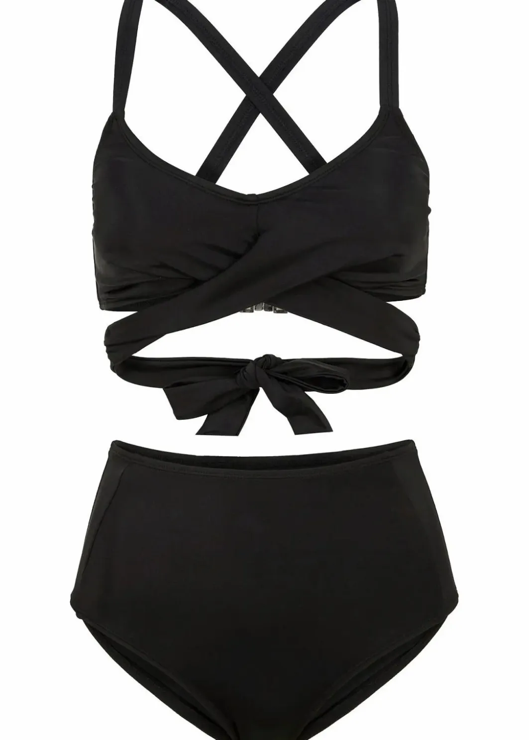 Sale Bustier-Bikini (2-tlg.Set) mit Bindedetail Damen Nachhaltigere Materialien|Bikinis