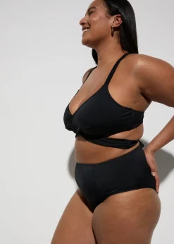 Sale Bustier-Bikini (2-tlg.Set) mit Bindedetail Damen Nachhaltigere Materialien|Bikinis