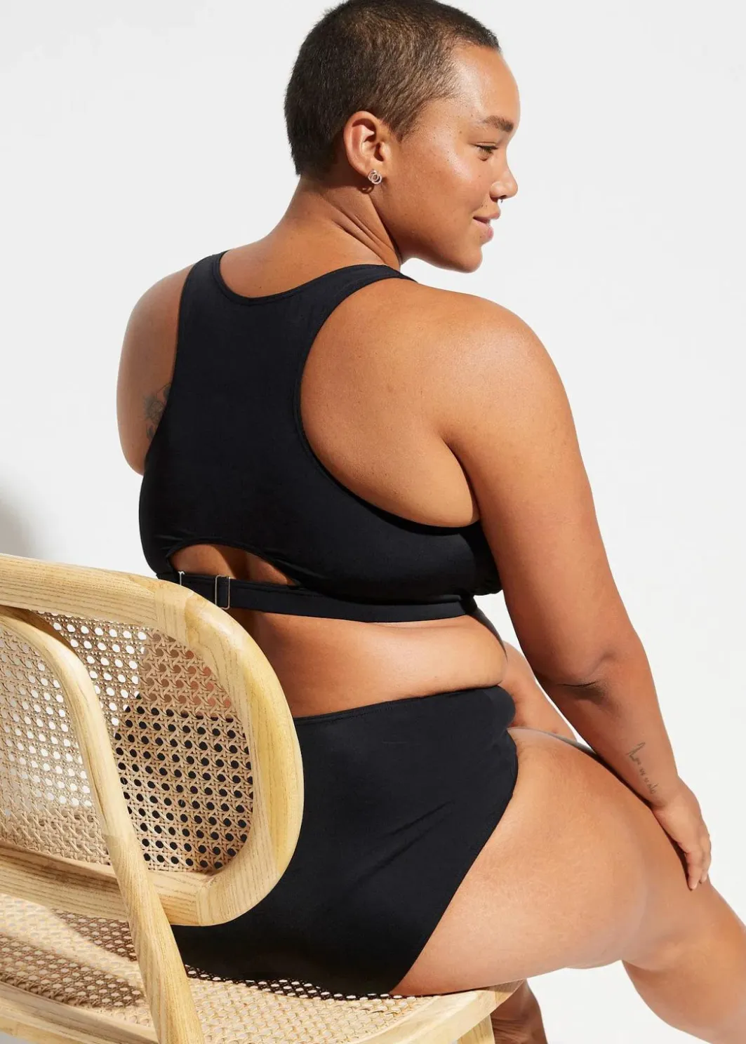 Clearance Bustier-Bikinioberteil mit verstellbarer Unterbrust Damen Nachhaltigere Materialien|Bademode·Bikinis