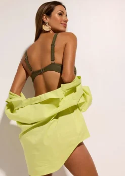 Clearance Bustier-Bikinioberteil mit Twistdetail Damen Nachhaltigere Materialien|Bikinis