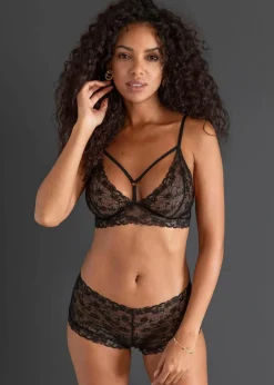 Damen bonprix Wäsche·Erotikwäsche|Erotikwäsche|Bustier+Panty ouvert (2-tlg.Set)