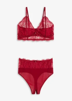 Damen bonprix Wäsche·Erotikwäsche|Wäsche·Bhs|Bustier+Taillenstring ouvert (2-tlg.Set)