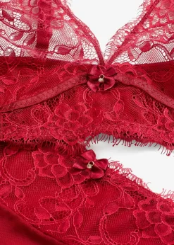 Damen bonprix Wäsche·Erotikwäsche|Wäsche·Bhs|Bustier+Taillenstring ouvert (2-tlg.Set)