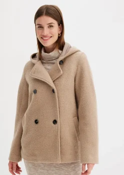 Sale Cabanjacke aus kuscheligem Bouclé Damen Bekleidung·Hosen|Jacken & Mäntel