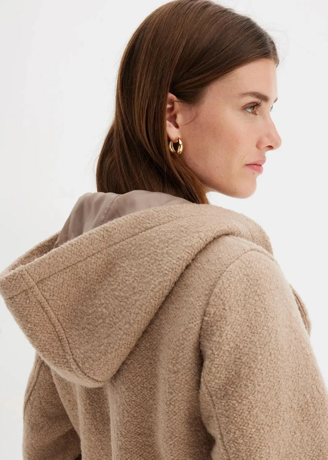 Sale Cabanjacke aus kuscheligem Bouclé Damen Bekleidung·Hosen|Jacken & Mäntel