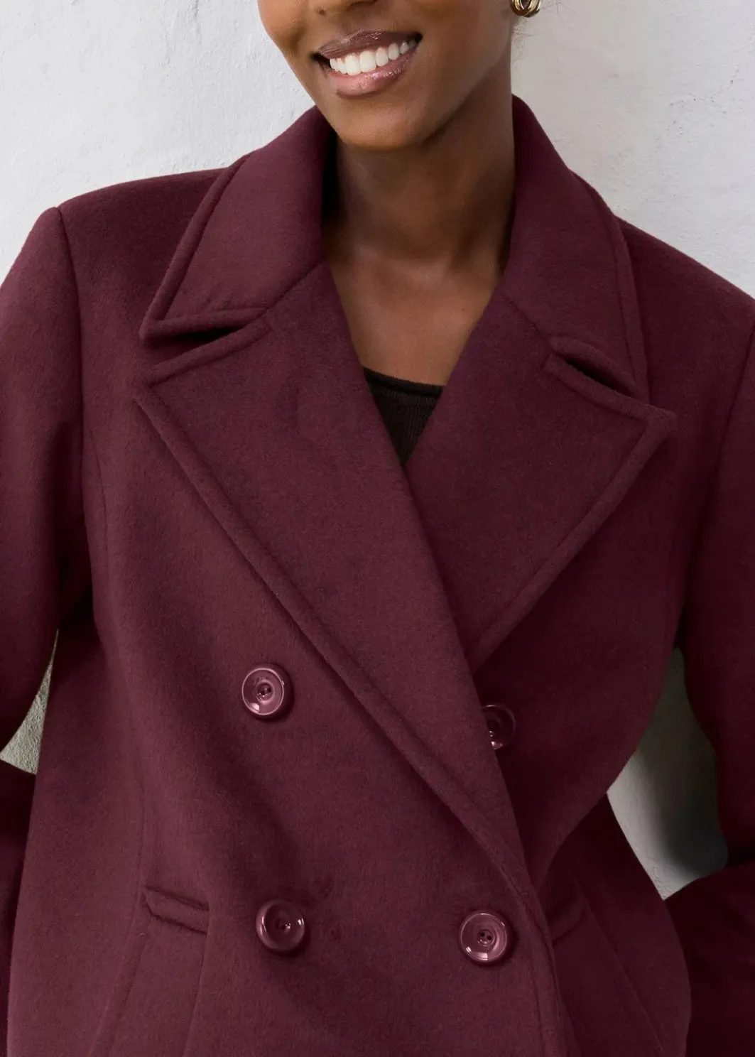 Outlet Cabanjacke aus Wolle Damen Bekleidung·Hosen|Nachhaltigere Materialien