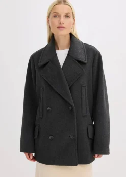 Damen bonprix Jacken & Mäntel|Bekleidung·Hosen|Cabanjacke in Wolloptik