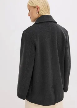 Damen bonprix Jacken & Mäntel|Bekleidung·Hosen|Cabanjacke in Wolloptik
