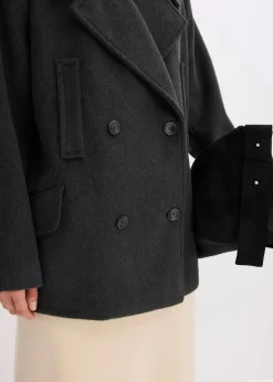 Damen bonprix Jacken & Mäntel|Bekleidung·Hosen|Cabanjacke in Wolloptik