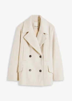 Damen bonprix Bekleidung·Hosen|Jacken & Mäntel|Cabanjacke in Wolloptik