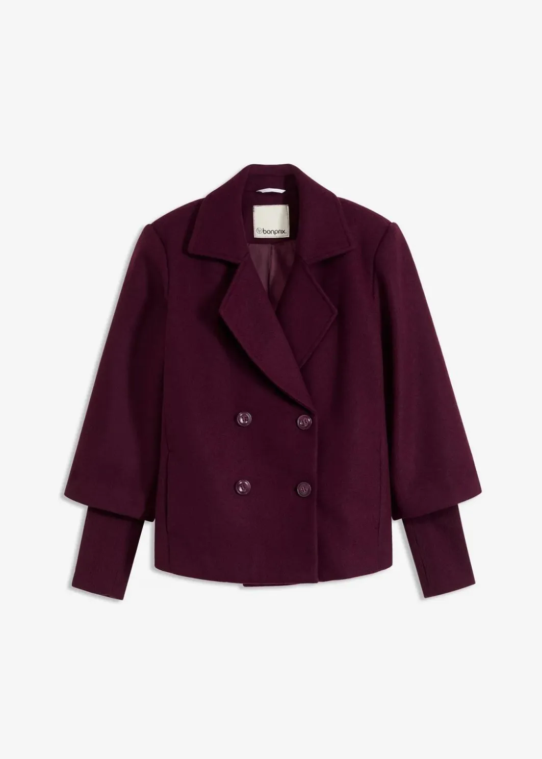 Damen bonprix Jacken & Mäntel|Bekleidung·Hosen|Cabanjacke mit Strickärmeln