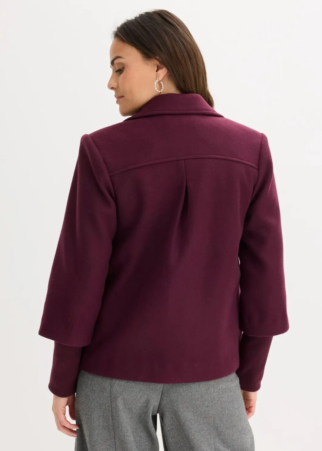 Damen bonprix Jacken & Mäntel|Bekleidung·Hosen|Cabanjacke mit Strickärmeln