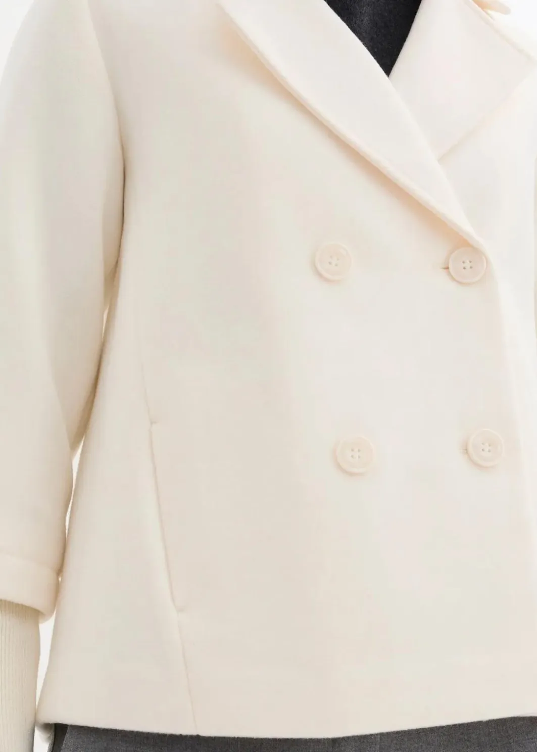 Damen bonprix Bekleidung·Hosen|Jacken & Mäntel|Cabanjacke mit Strickärmeln