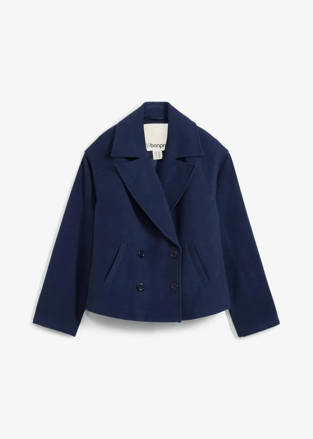 Damen bonprix Jacken & Mäntel|Bekleidung·Hosen|Cabanjacke, Wollimitat