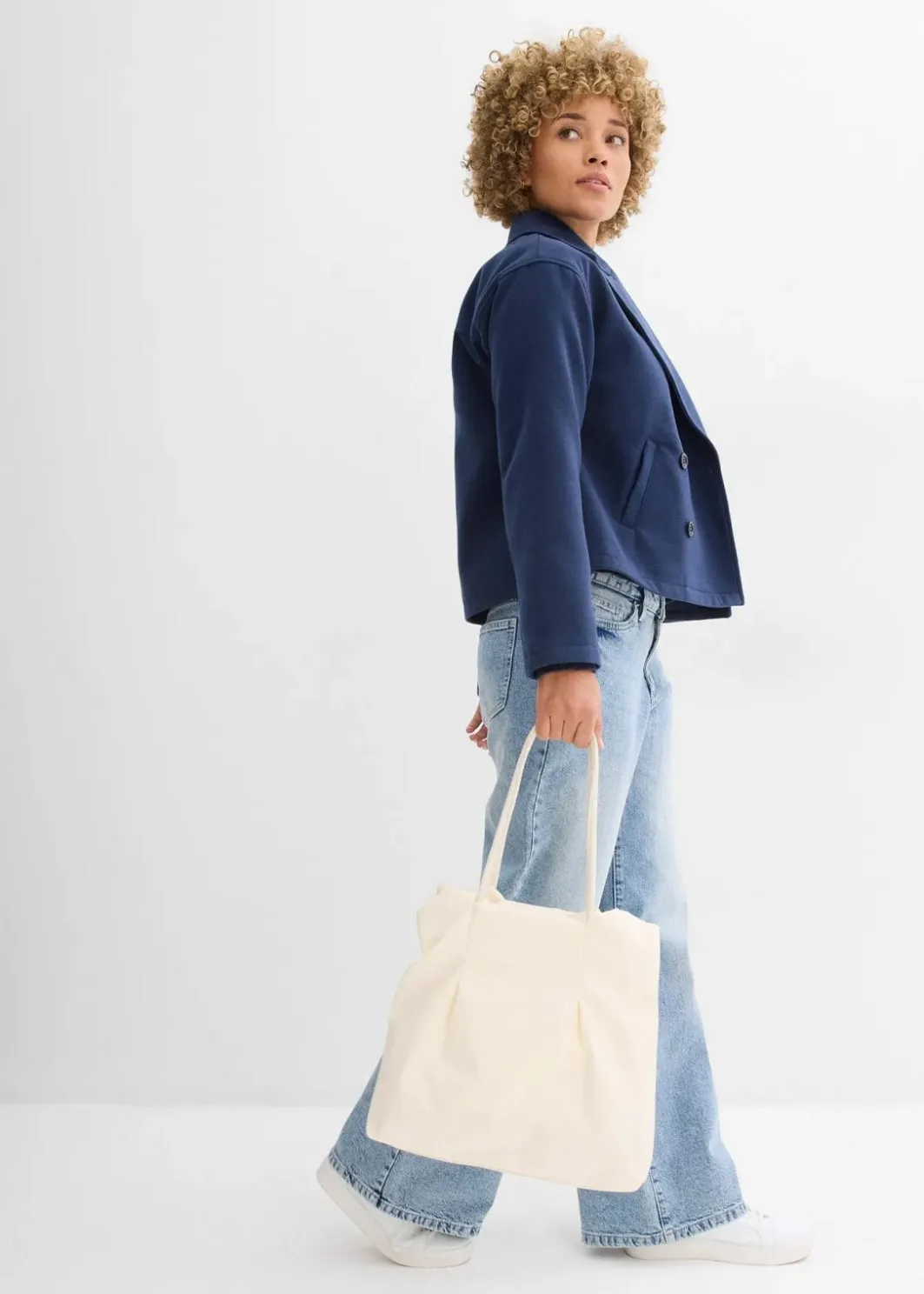 Damen bonprix Jacken & Mäntel|Bekleidung·Hosen|Cabanjacke, Wollimitat