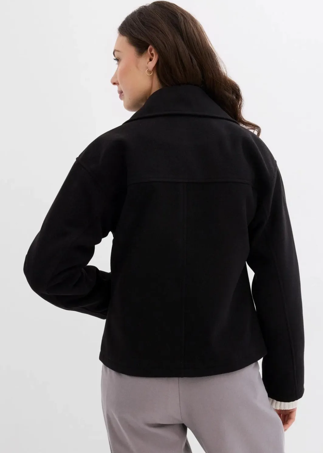 Outlet Cabanjacke, Wollimitat Damen Jacken & Mäntel|Bekleidung·Hosen
