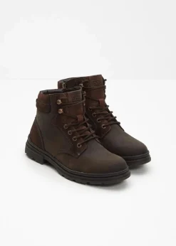 Outlet Schnürboots aus Leder Herren Boots & Stiefel