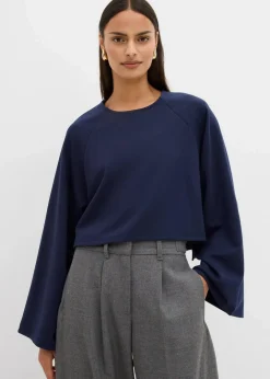 Cape-Langarmshirt Damen Shirts & Tops